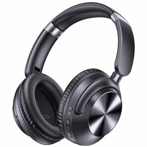 Wireless Over-Ear Headphones in Gunmetal Black